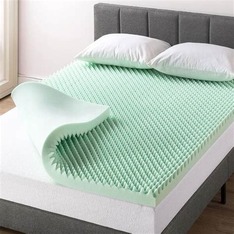 Mellow 3 In Full Egg Crate Memory Foam Mattress Topper With Aloe Vera