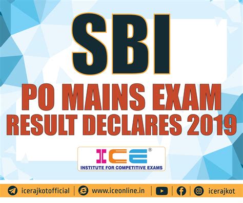 Sbi Po Mains Exam Result Declares