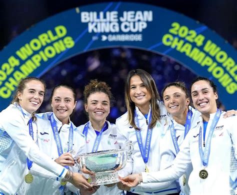 Billie Jean King Cup Lucia Bronzetti Vince Il Trofeo Con Le Compagne