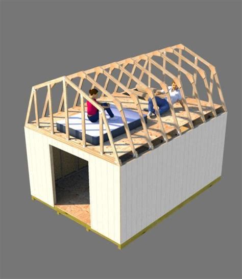 Building a Shed Loft Made Easy | Shed with loft, Small barn plans, Diy ...