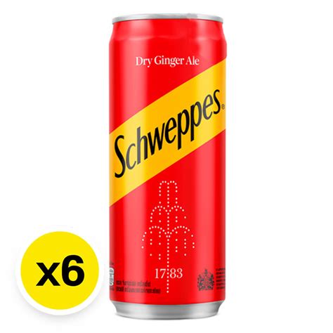 SCHWEPPES Dry Ginger Ale 330 Ml X 6 Makro PRO