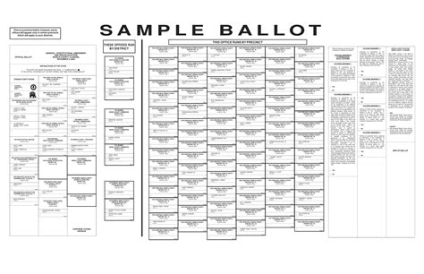 Free Printable Ballot Templates Word Pdf Sample Voting