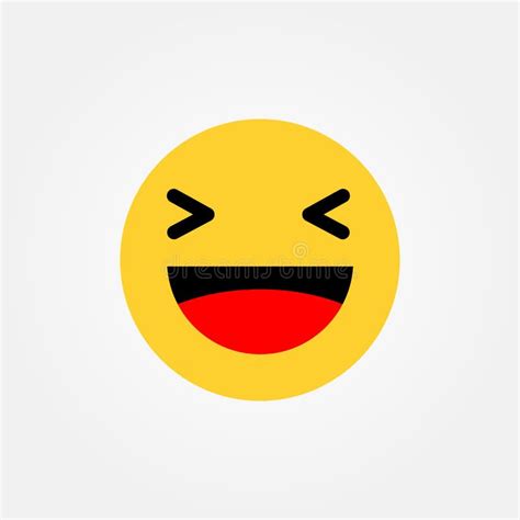 Haha Laughing Emoticon Vector Illustration Stock Vector - Illustration ...