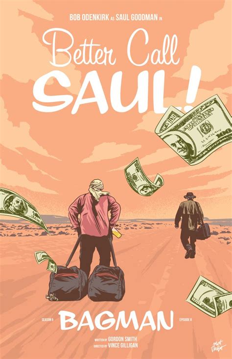 Better Call Saul Season 5 Episode 8 Bagman Poster By Matt Talbot