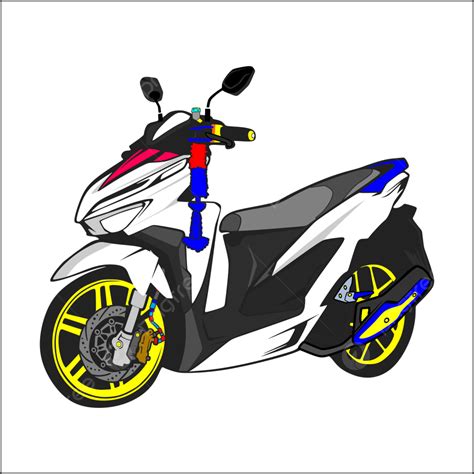 Motorrad Matic Vario Thailook Kostenloser Vektor Und Png Matic Vario