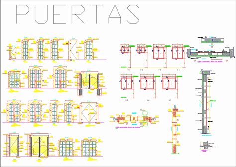 Detalle De Vanos En Autocad Descargar Cad 181 Mb Bibliocad