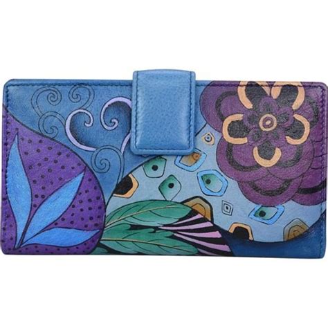 Bags Anna By Anuschka Womens Handpainted Genuine Leather Two Fold