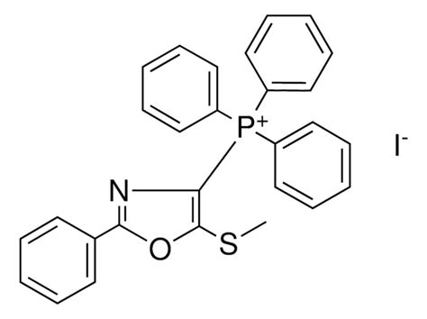 5 METHYLSULFANYL 2 PHENYL OXAZOL 4 YL TRIPHENYL PHOSPHONIUM IODIDE