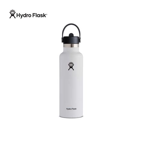 Jual Hydro Flask 21oz White Standard Mouth Flex Straw Cap Shopee