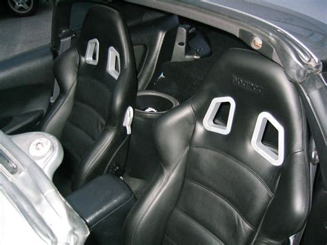 Sparco Milano Leather Seats Blk New Nsx Prime