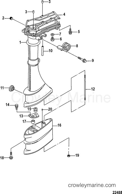 Driveshaft Housing Outboard M F Zk Crowley Marine