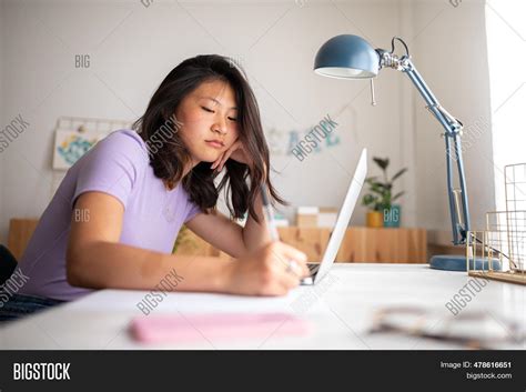 Tired Chinese Female Image And Photo Free Trial Bigstock
