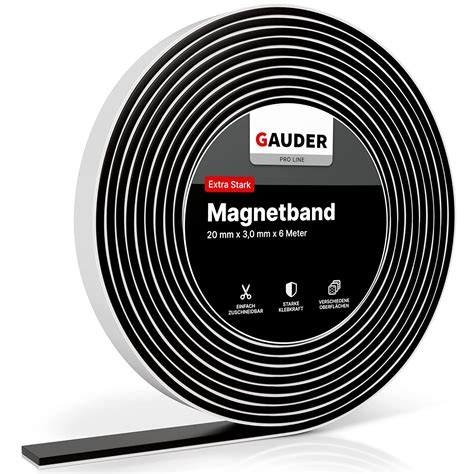 Gauder Magnetband Selbstklebend Stark M Magnetstreifen Mit Extra