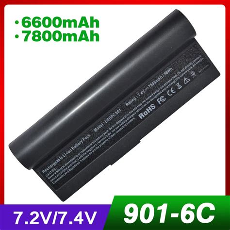 6600mAh 7 4V Laptop Battery For ASUS 870AAQ159571 AL23 901 AL24 1000