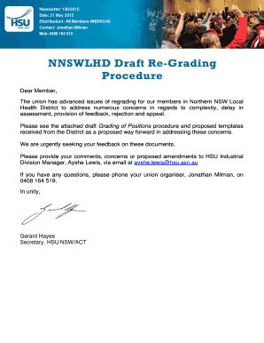 Fillable Online NNSWLHD Draft Re Grading Procedure Fax Email Print