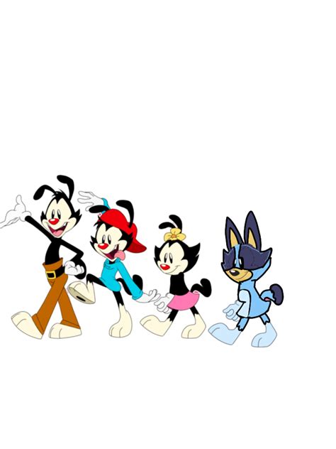 The Warner Siblings And Bluey By Animaniacslover666 On Deviantart