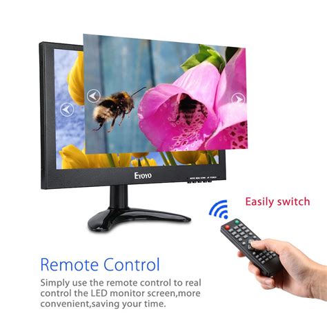 Eyoyo 12 Inch Monitor 1920x1080 IPS LCD Screen Support VGA HDMI BNC AV