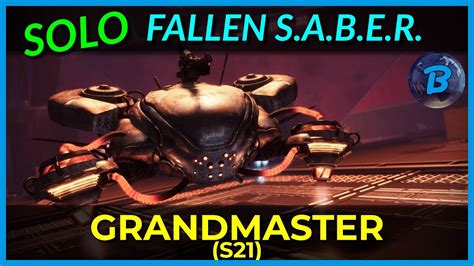 SOLO Fallen S A B E R Strand Grandmaster Nightfall Platinum