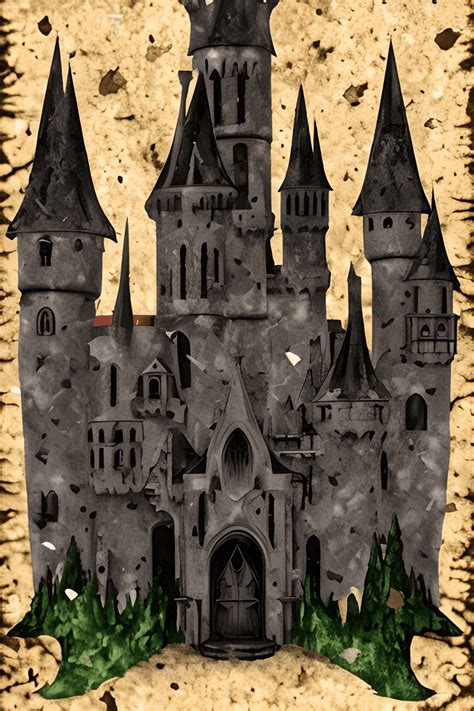 Gothic Castle with Dracula · Creative Fabrica