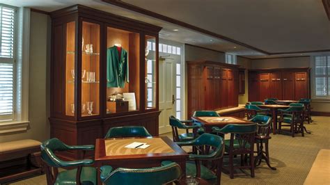 A View Of The Champions Locker Room At Augusta National Golf Club