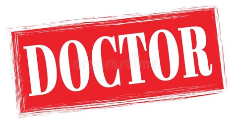 Doctor Text Written On Red Stamp Sign Stock Illustration Illustration