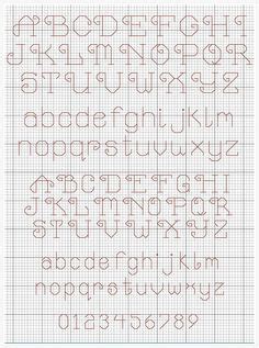 16 Back stitch letters ideas | cross stitch alphabet patterns, cross ...