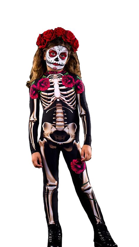 Skeleton & Day of The Dead Costumes for Kids and Adults