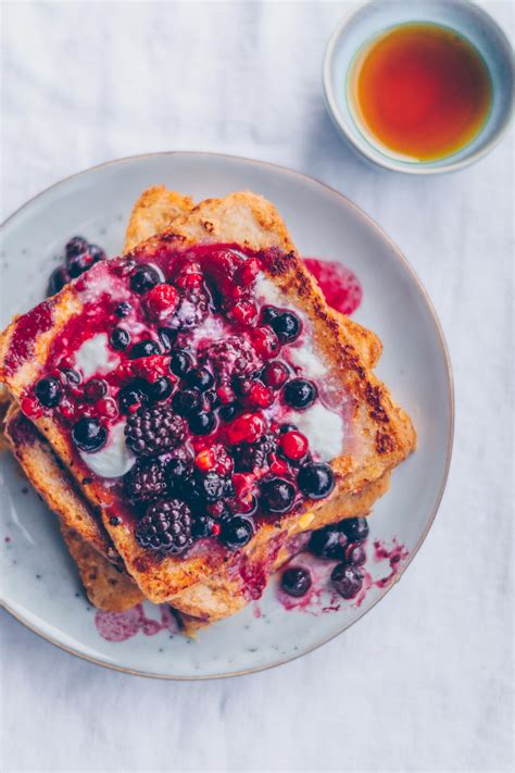 French Toast With Berry Compote Easy And Vegan Klara`s Life