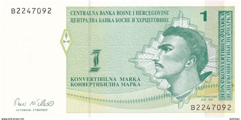 Bosnien Herzegowina Bosnia And Herzegovina UNC 1 Convertible Mark