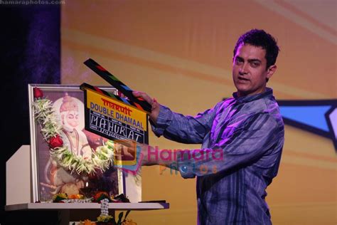 Aamir Khan At Double Dhamaal Launch In Mehboob Studio Mumbai On St