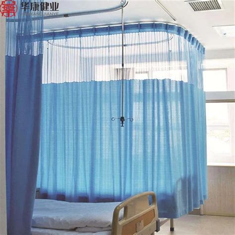 Medical Emergency Mesh Fabric Hospital Ward Curtains Antimicrobial