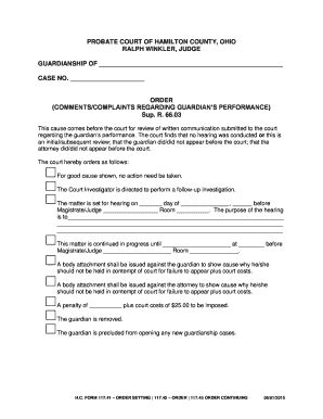 Hamilton County Probate Court Fill And Sign Printable Template Online