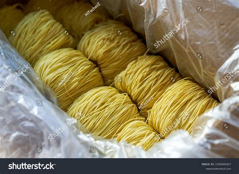 Pile Slender Cantonese Style Bamboo Noodles Stock Photo 2182845027 | Shutterstock