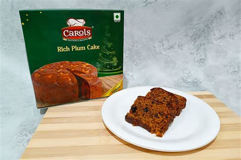 Eggless Rich Plum Cake Carols Pastries And Bakers