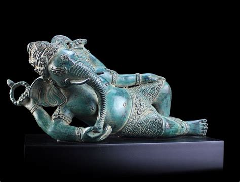 Reclining Ganesh X Hindu Elephant Headed God Of Removing Obstacles