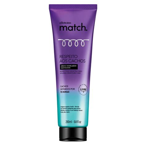 Creme Modelador Match Respeito Aos Cachos Beleza Na Web