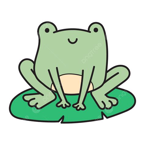 Cute Frog Clipart Png Images Cute Frog On The Leaf Frog Leaf Cute