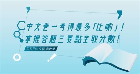 Dse中文卷一｜閱讀理解考核比喻次數最多！掌握答題三要點全取分數！