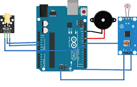 Laser Security System Using Arduino Circuit Diagram Laser Li