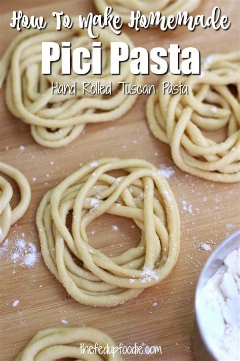 Authentic Tuscan Pici Pasta Recipe