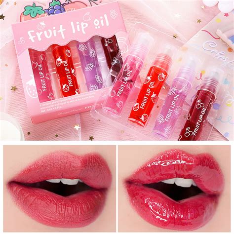 Rolling Lip Oil Four Sets Of Boxes Moisturizing Moisturizing Liquid Rehydration Mouth Oil Drying