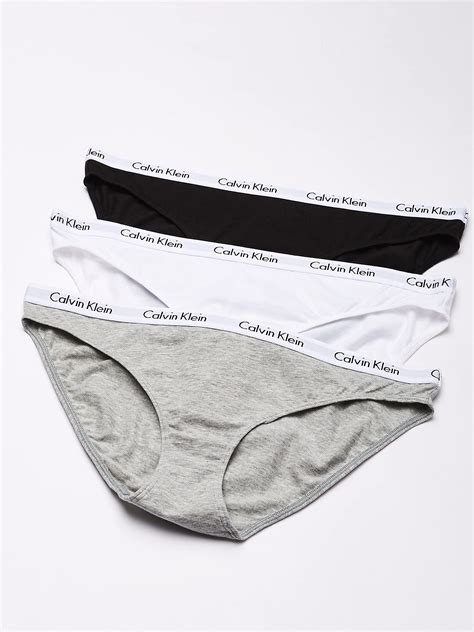 Buy Calvin Klein Womens Carousel Logo Cotton Stretch Bikini Panties Multipack Online At