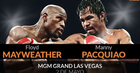 Infografía De La Pelea Del Año Mayweather Vs Pacquiao