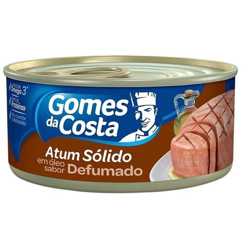 Atum Sólido Em Óleo Sabor Defumado Gomes Da Costa Lata 170g