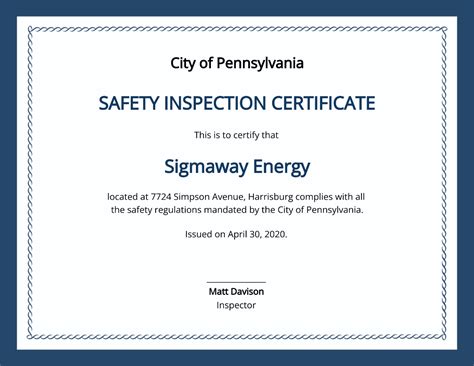 Free Health And Safety Certificate Templates And Examples Edit Online And Download