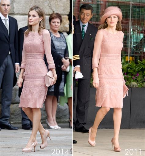 Letizia repite el vestido que llevó a la boda de Kate Middleton