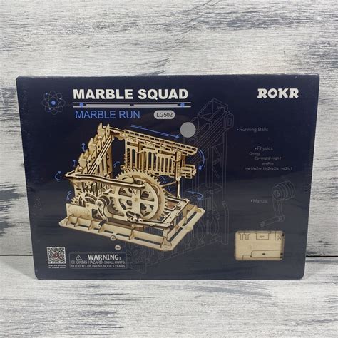 Rokr Marble Run Marble Squad Building Set Lg Wooden Puzzle D