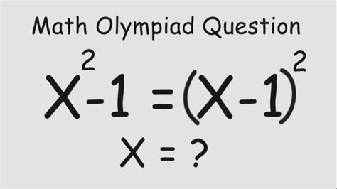 Math Olympiad Question Youtube