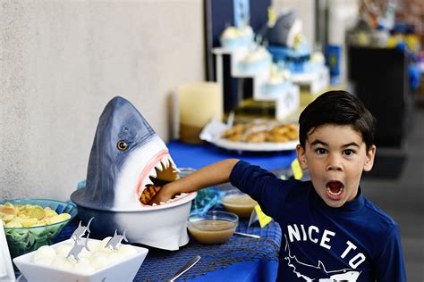 Shark Birthday Party Table Decorations Shelly Lighting