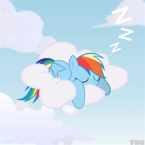 Sleeping Rainbow Dash by Yunguy1 on DeviantArt